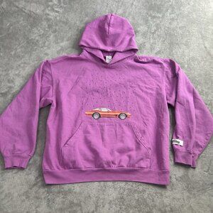 Cloney Hoodie Womens XL Purple Corvette Prince Purple Rain Little Red Corvette